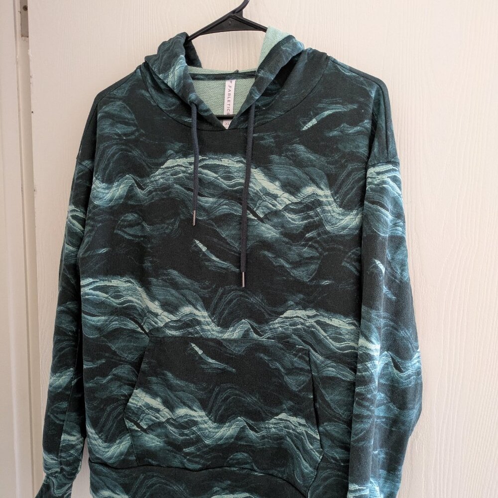 Fabletics Esmi Hoodie Crystal Waves Size XS Green Pullover